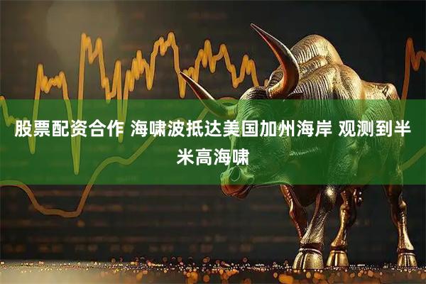 股票配资合作 海啸波抵达美国加州海岸 观测到半米高海啸